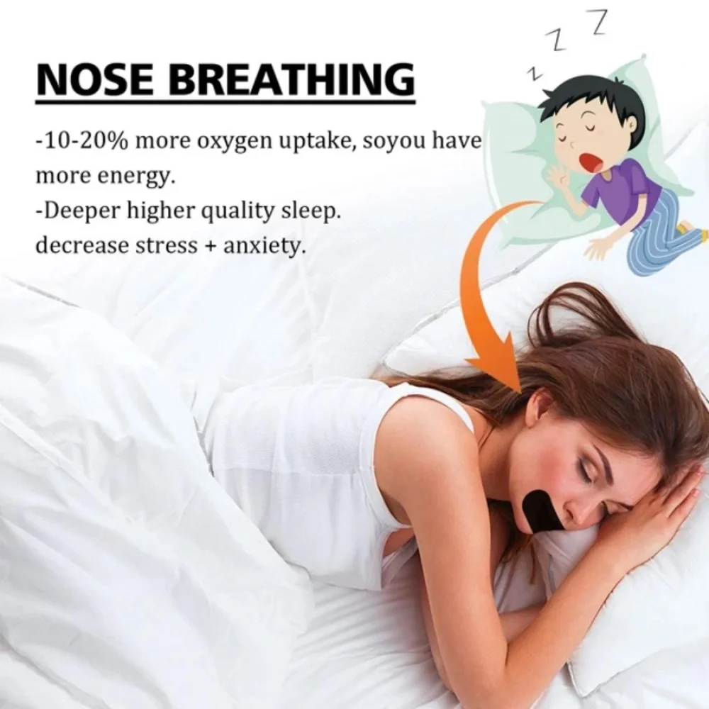 6 month supply Mouth Tape Dry Mouth Relief Stop Snoring Stickers Hypoallergenic